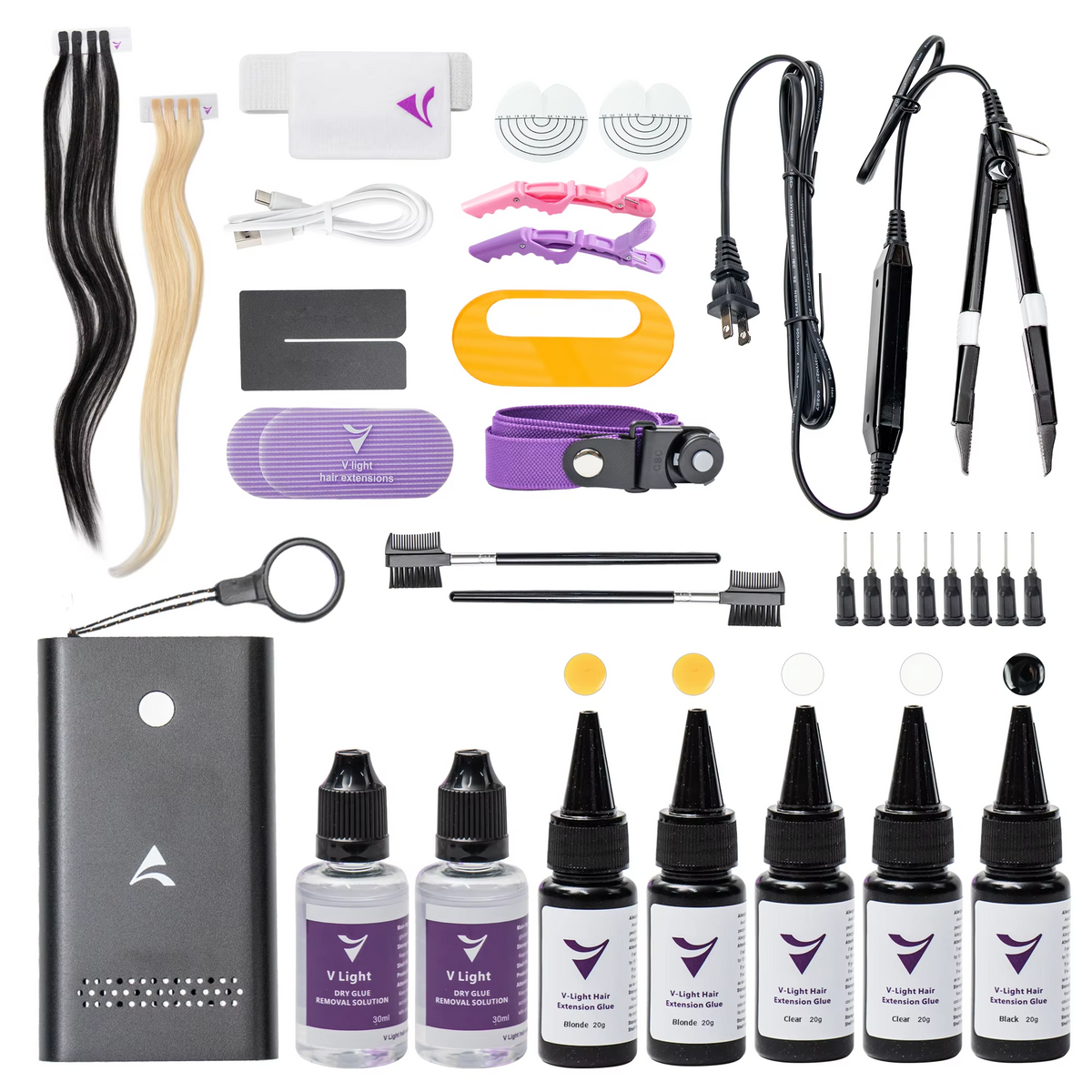 Accesorios para Máquina de Extensiones de Cabello Humano StarSpeed V con Luz UV LED